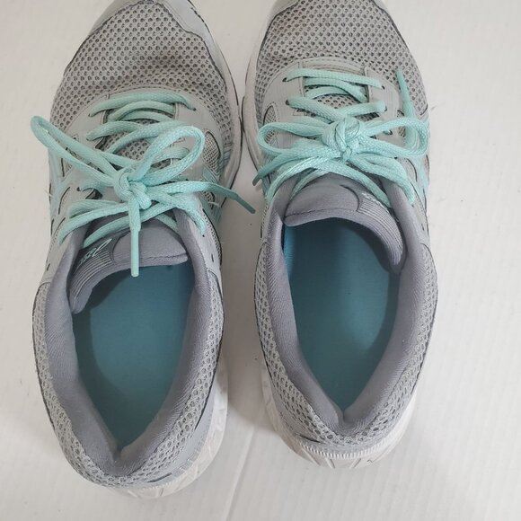 ASICS Womens Sneakers SZ 8.5 GEL-Contend 5 Gray Green Ampli Foam Run Rubber Sole - Picture 11 of 11